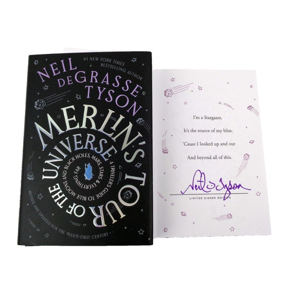 Neil deGrasse Tyson Signed Merlin's Tour of the Universe Book Astrophysics - Picture 5 of 9